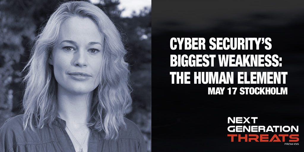 I'll be unpicking what we really mean when we describe humans as the weakest link in cyber security at Next Generation Threats